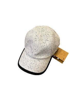 Storied Hats Black & White Speckle Baseball Cap 100% Recycled Polyester NWT